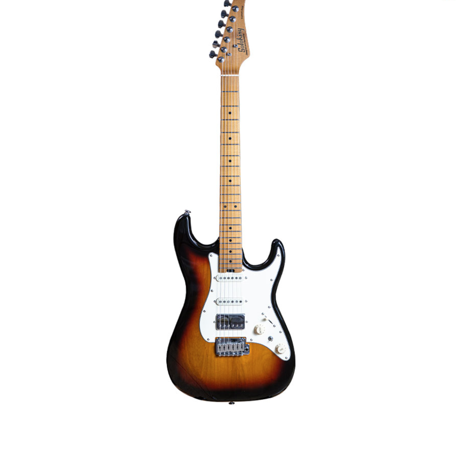 Soloking MS-11 Custom HSS Roasted Maple FB 3 Tone Sunburst