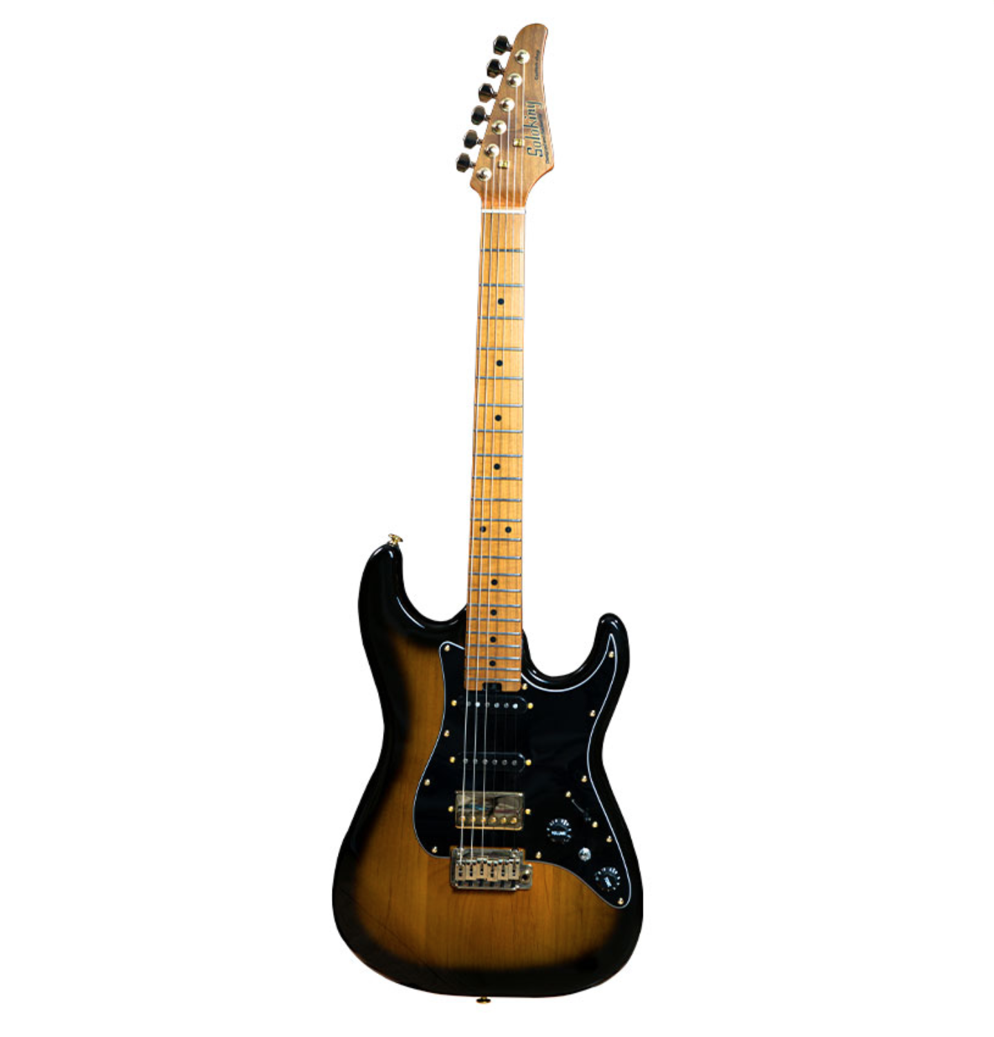 Soloking MS-1 Classic HSS Roasted Maple 2 Tone Sunburst