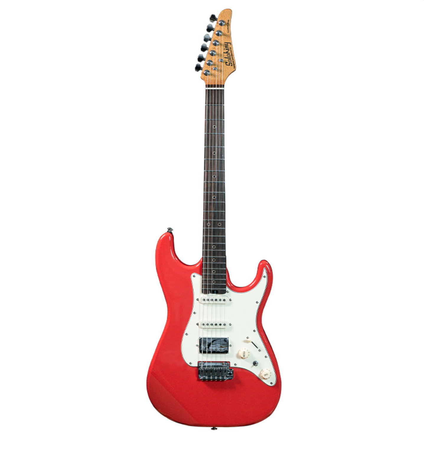 Soloking MS-11 Custom HSS Fiesta Red