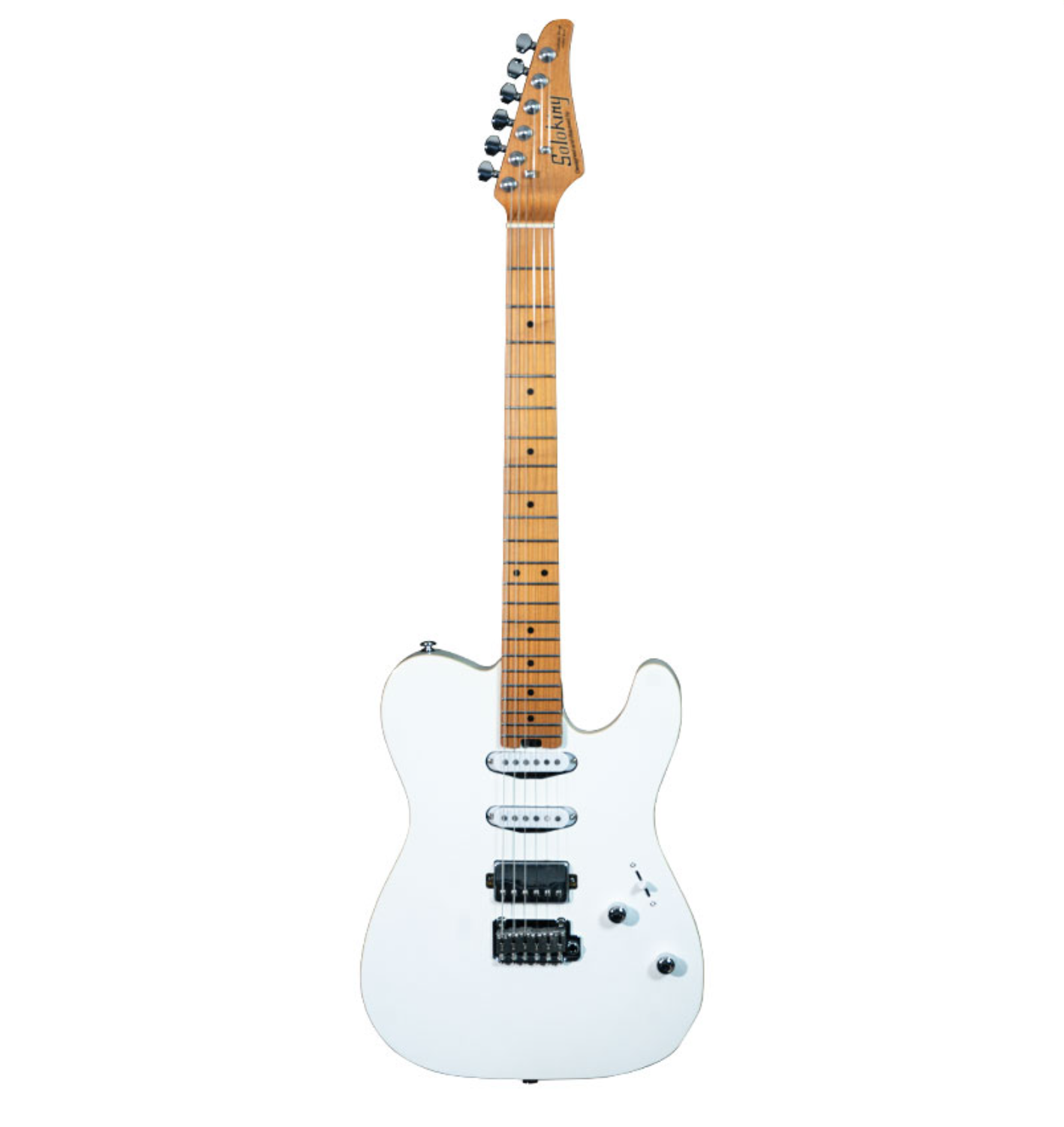 Soloking MT-1 Custom HSS Roasted Maple White