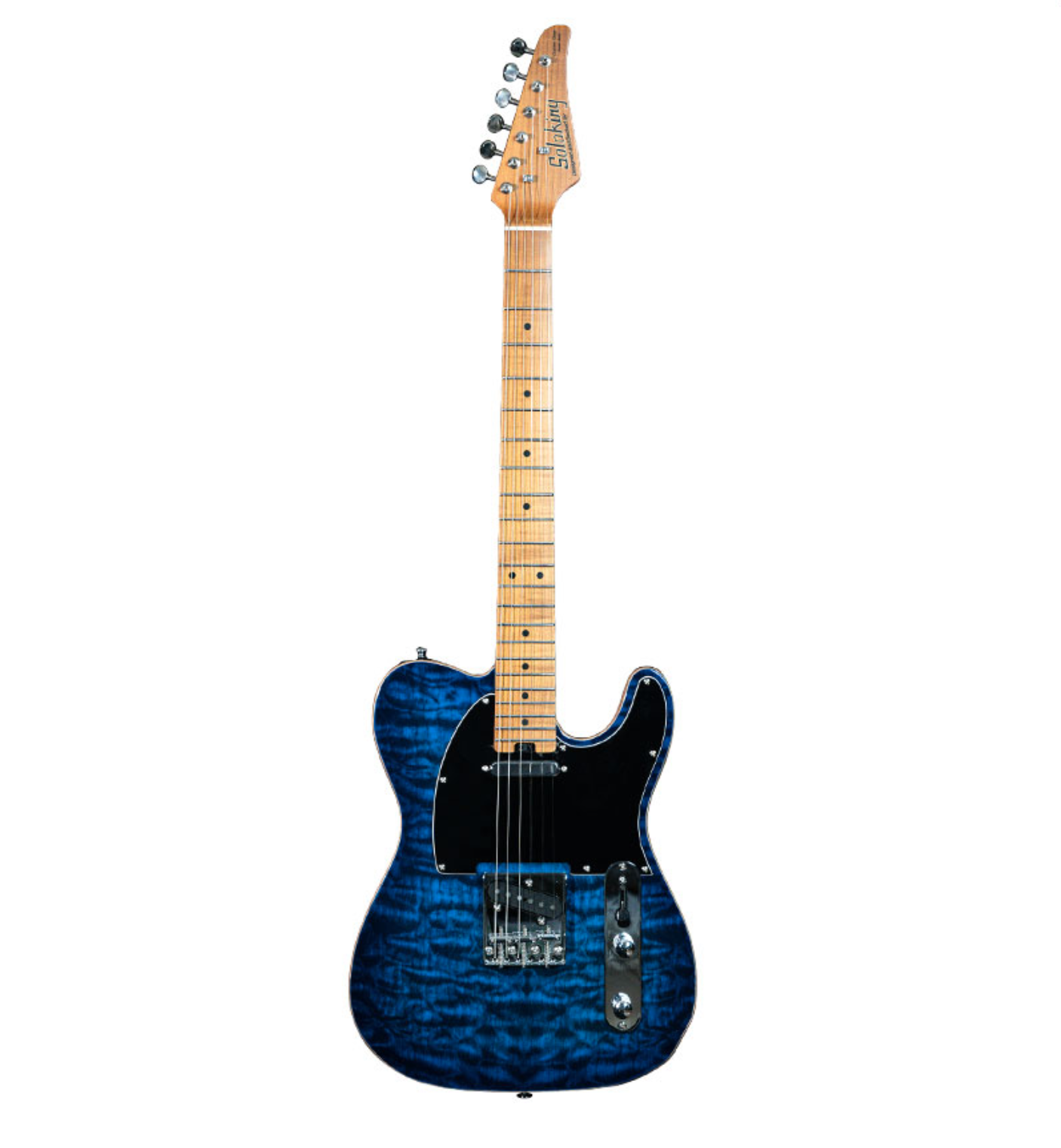 Soloking MT-3 Custom Quilted Maple Top Blue Burst