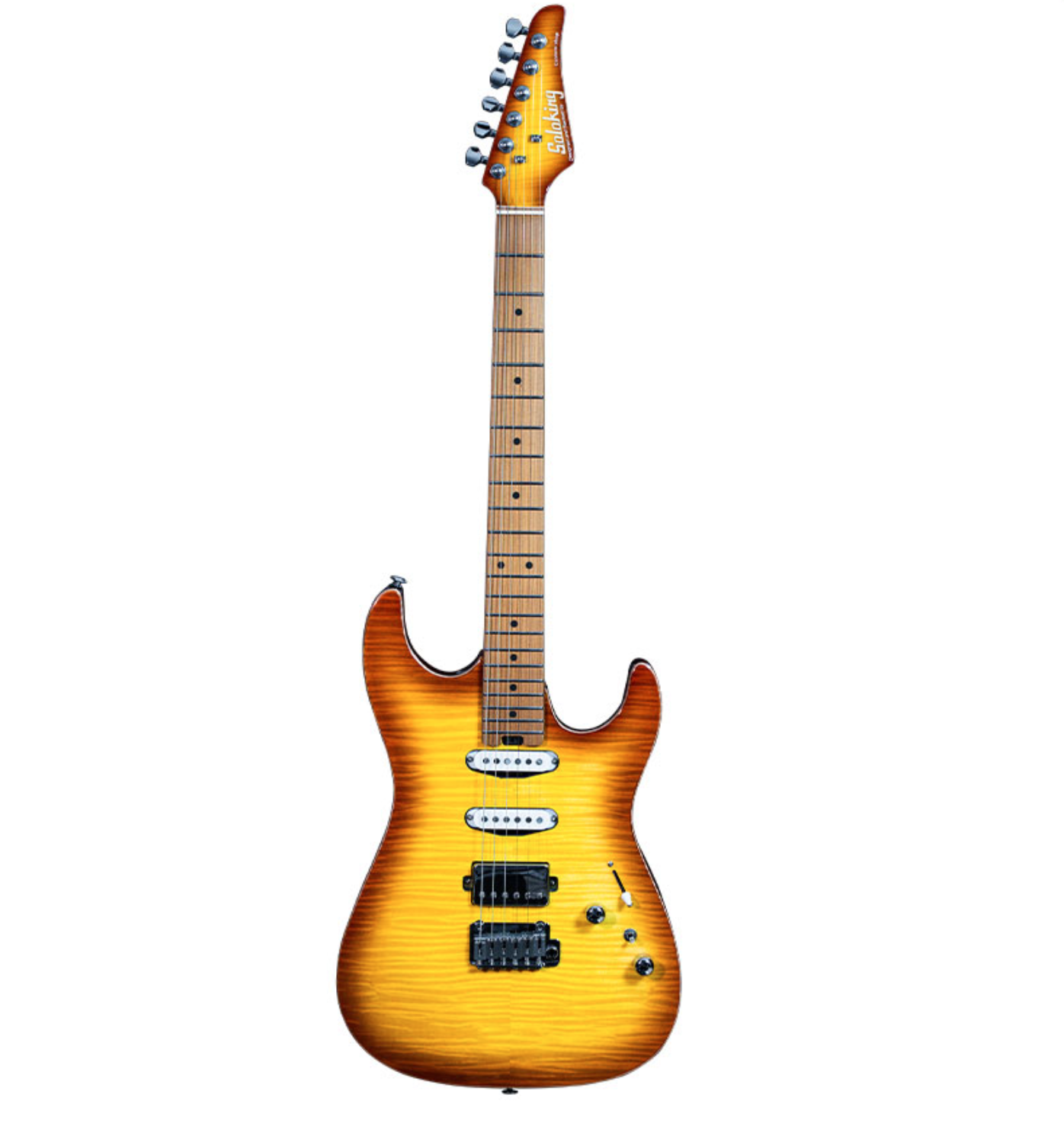 Soloking MS-1 Custom HSS Flame Maple Honey Burst