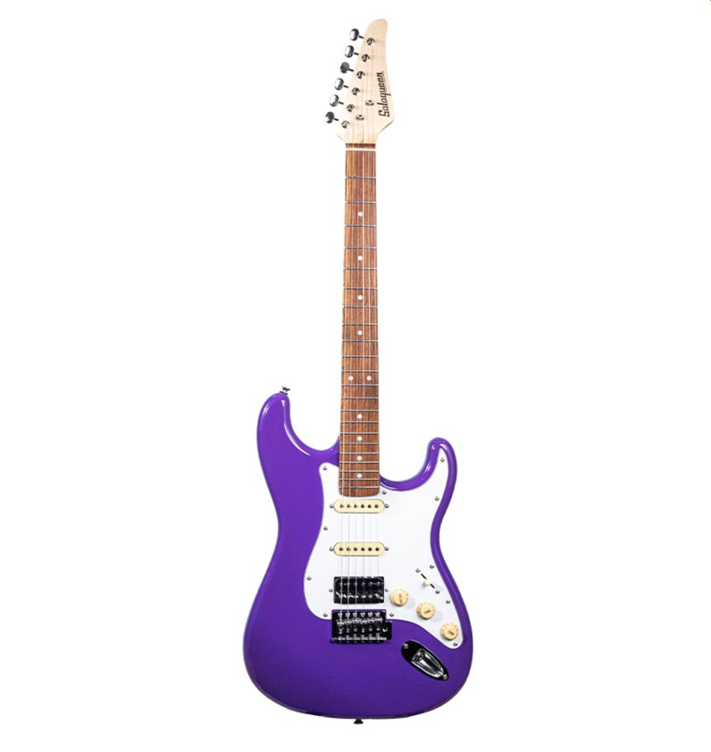 Soloqueen Stratocaster HSS Pau Ferro FB Lilac Purple