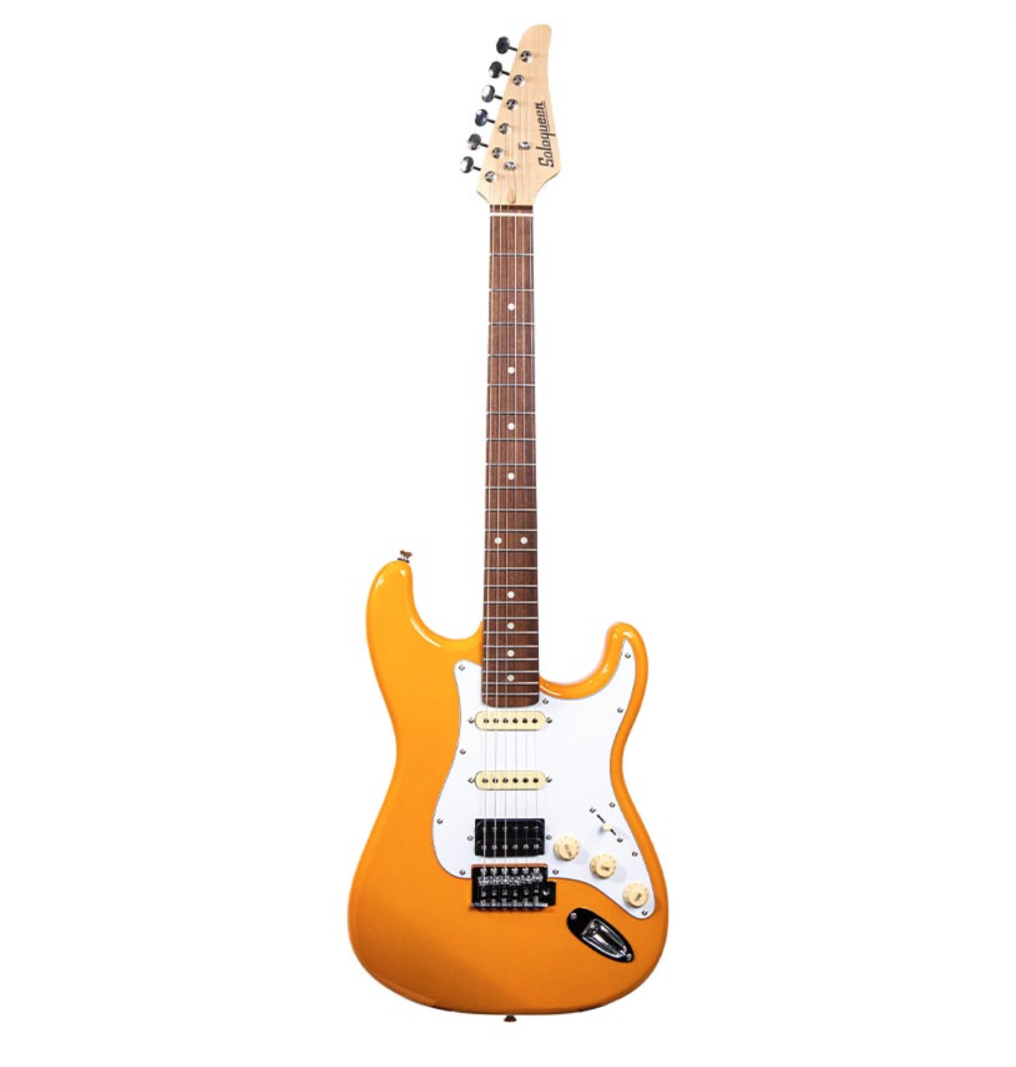 Soloqueen Stratocaster HSS Pau Ferro FB Orange Capri