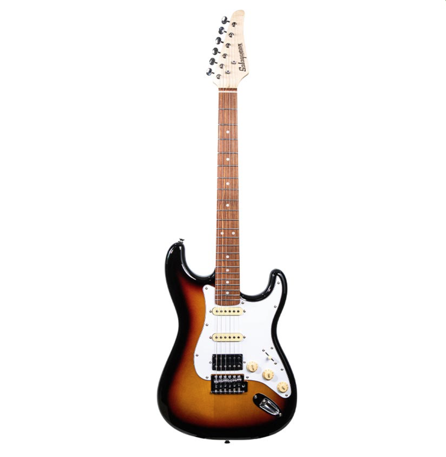 Soloqueen Stratocaster HSS Pau Ferro FB Sunburst