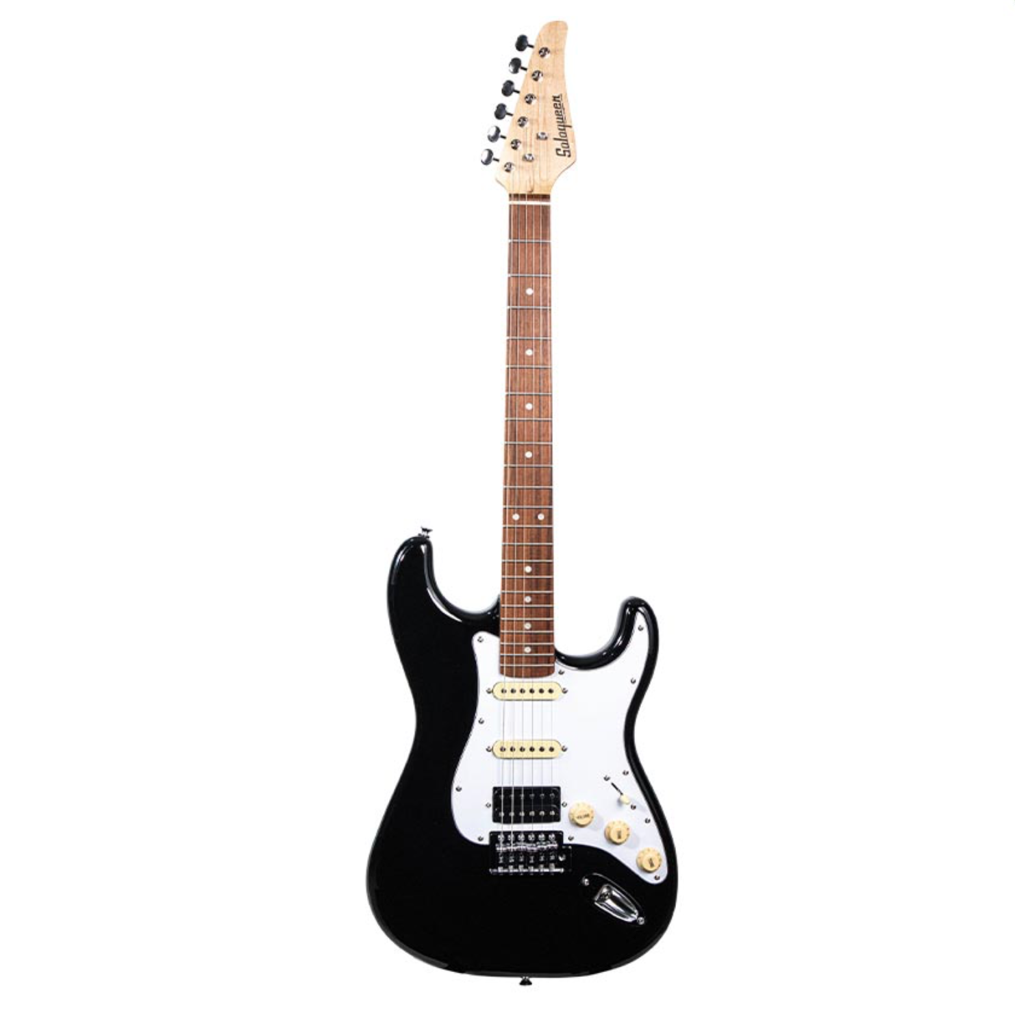 Soloqueen Stratocaster HSS Pau Ferro FB Black