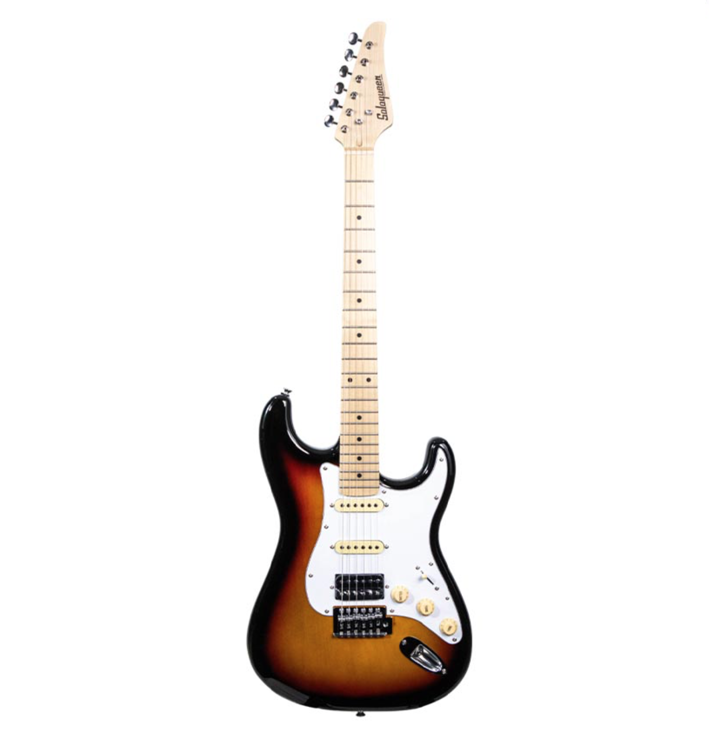 Soloqueen Stratocaster HSS Maple FB Sunburst