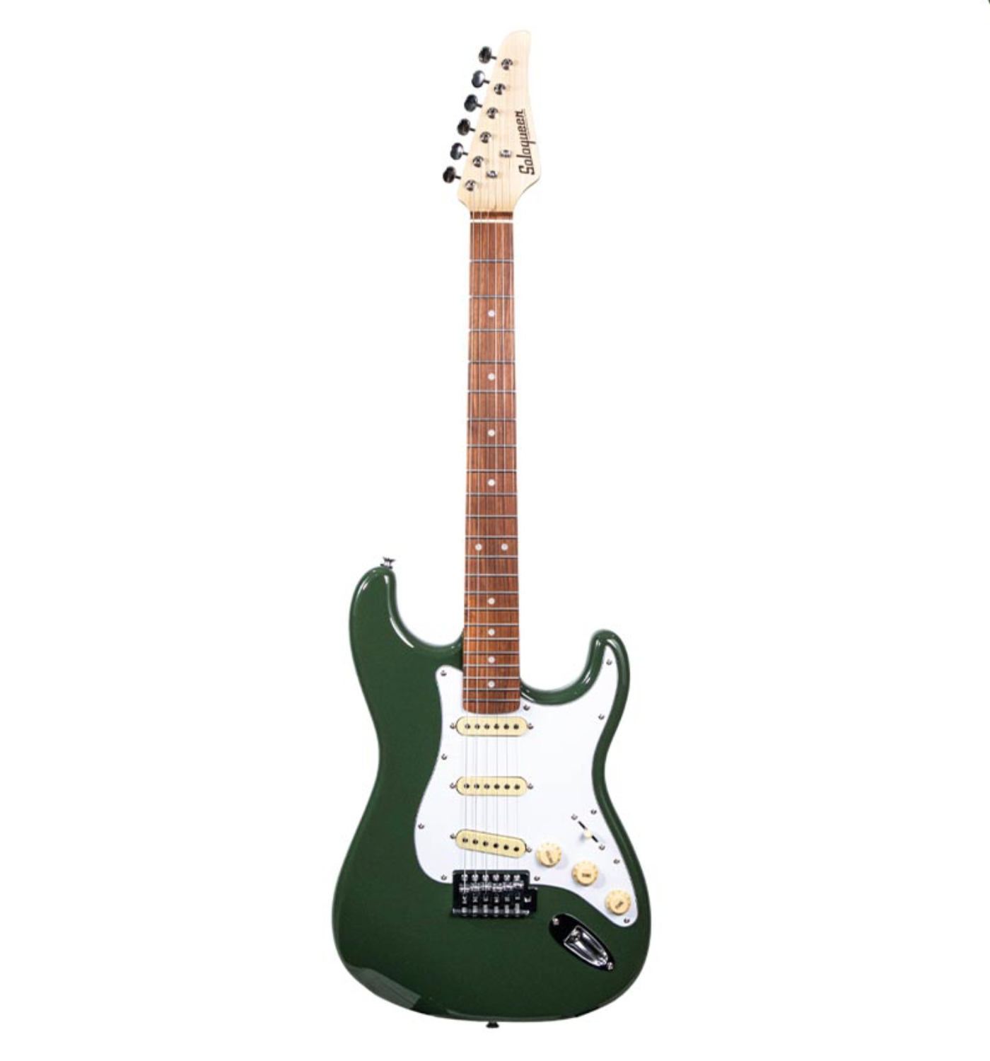Soloqueen Stratocaster SSS Pau Ferro FB Olive Green