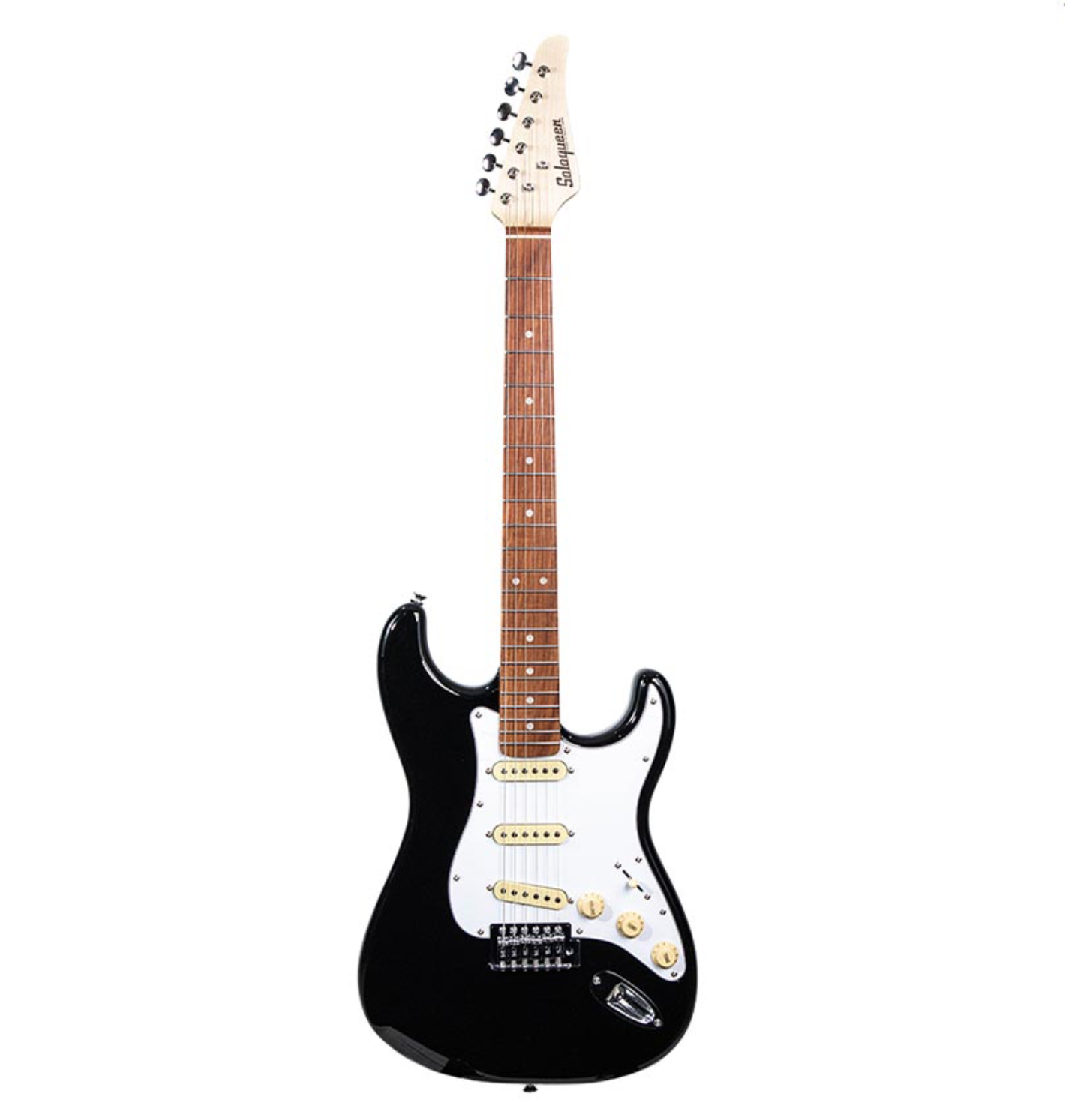 Soloqueen Stratocaster SSS Pau Ferro FB Black