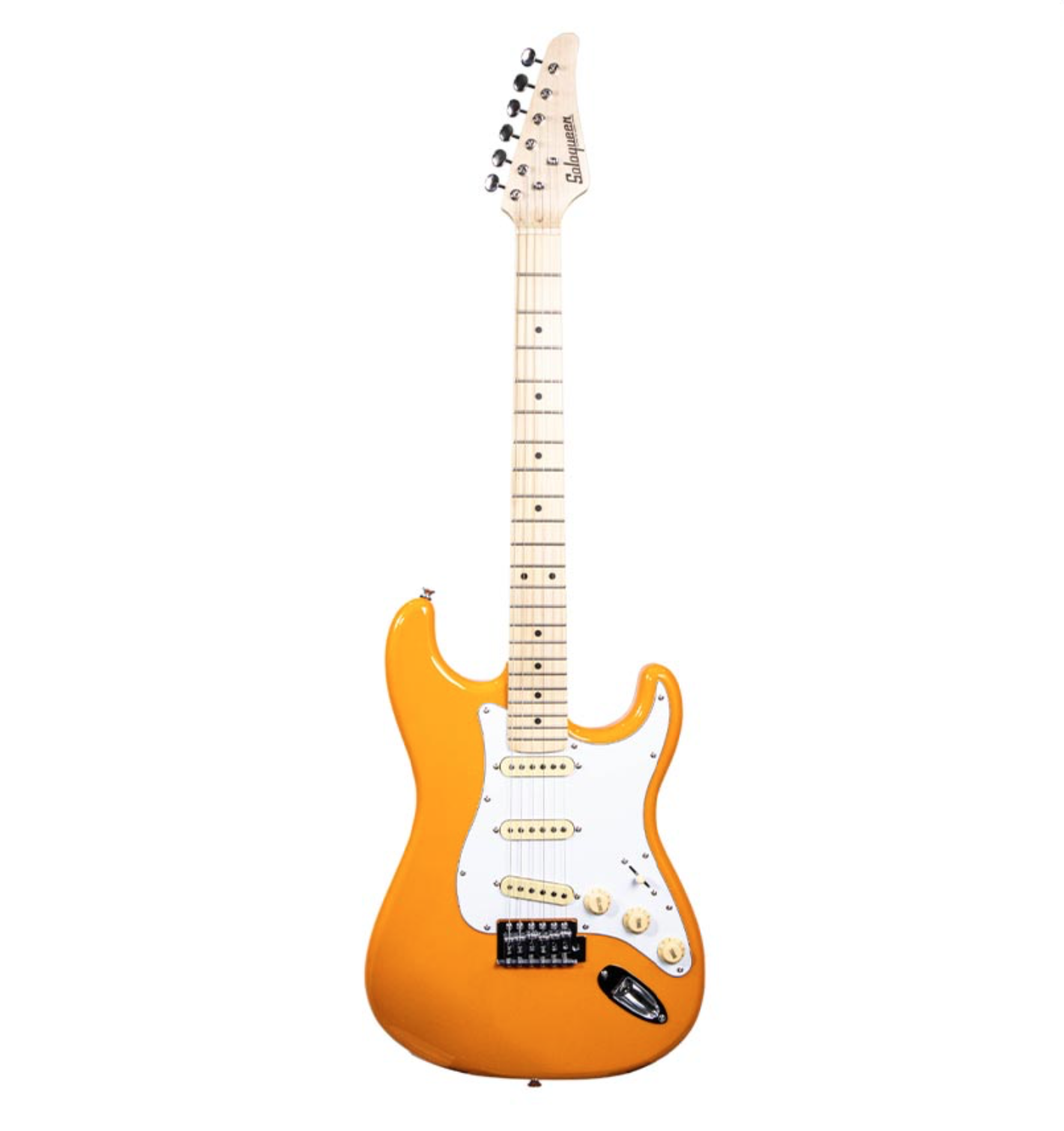 Soloqueen Stratocaster SSS Maple FB Orange Capri