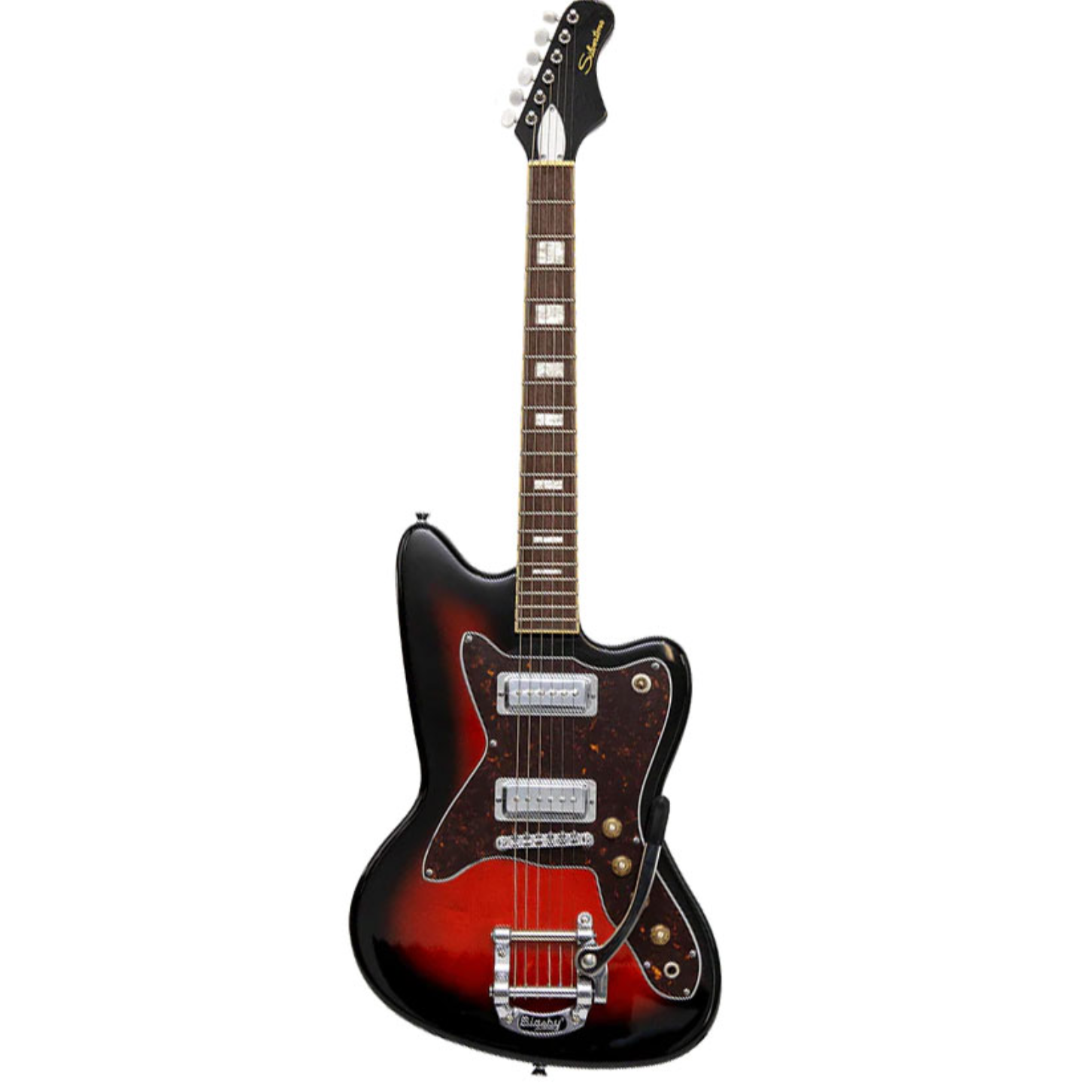 Silvertone Duncan Design 1478 Red Sunburst