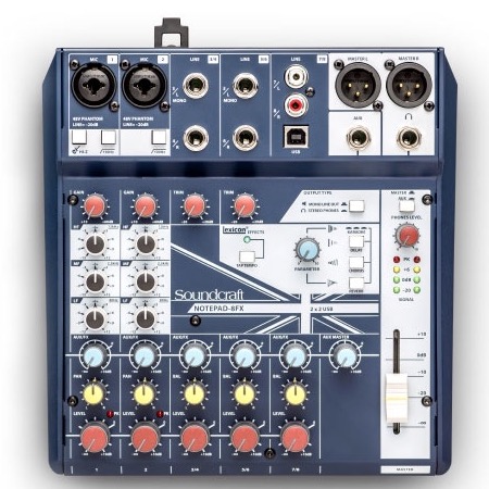 Soundcraft Notepad-8FX อนาล็อกมิกเซอร์